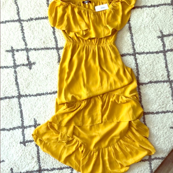 burnt yellow dress
